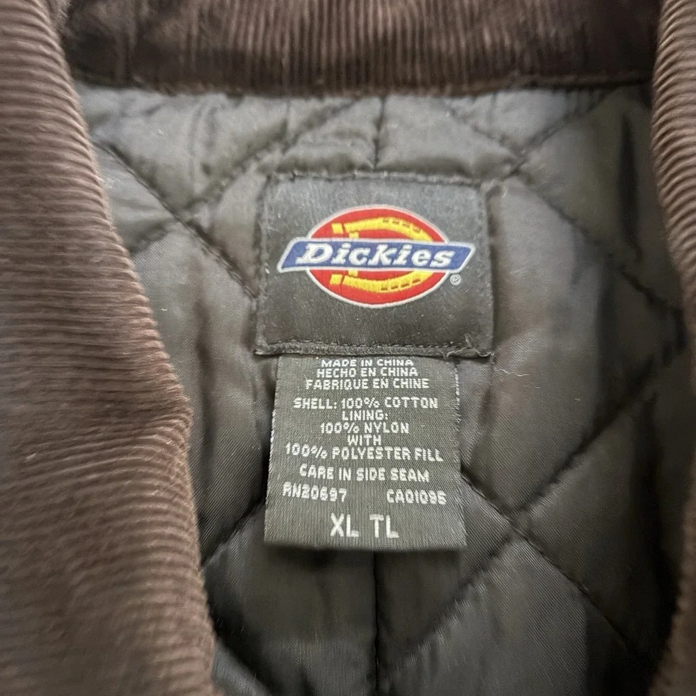 Dickies‎ TV239BK XL Tall Duck Insulated Coveralls Black Double Knee Workwear